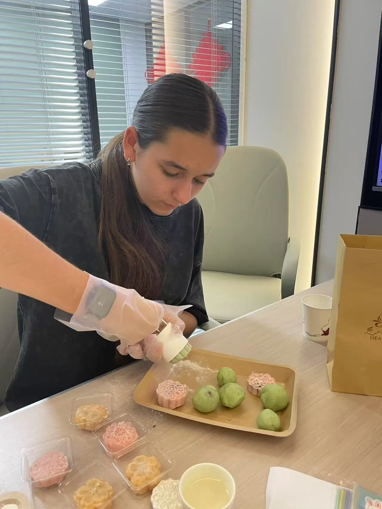 Mooncake making